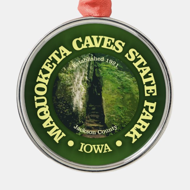 Maquoketa Caves SP Ornament Aus Metall (Vorne)