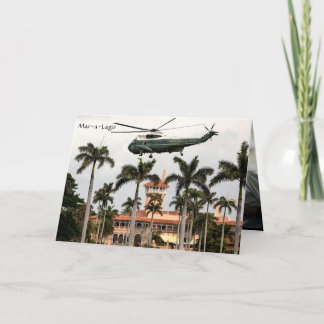 Mar-a-Lago Trump 🎉 50. Geburtstagskarte Einladung