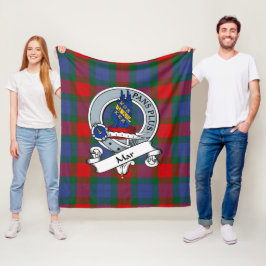 Mar Clan Abzeichen Tartan Kariert Fleecedecke