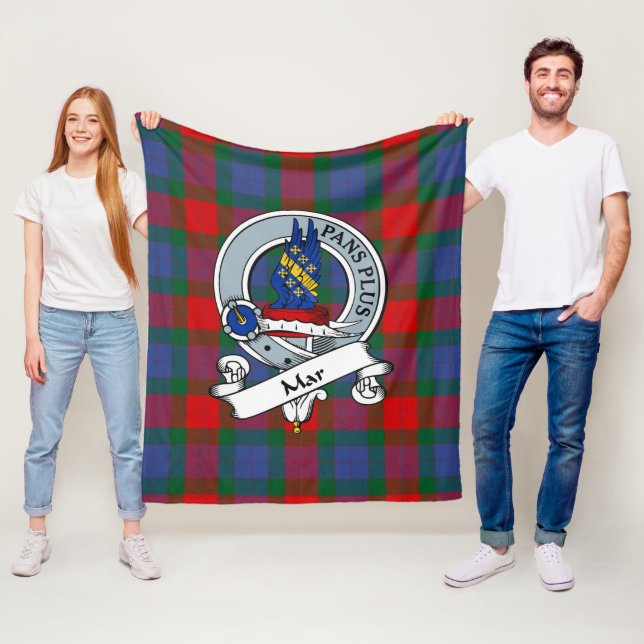 Mar Clan Abzeichen Tartan Kariert Fleecedecke (Beispiel)