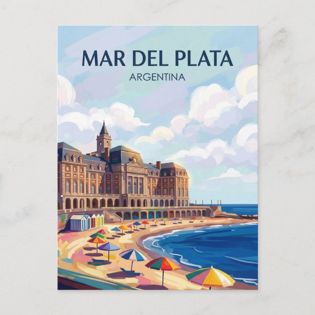 Mar del Plata Argentinien Postkarte (Vorderseite)