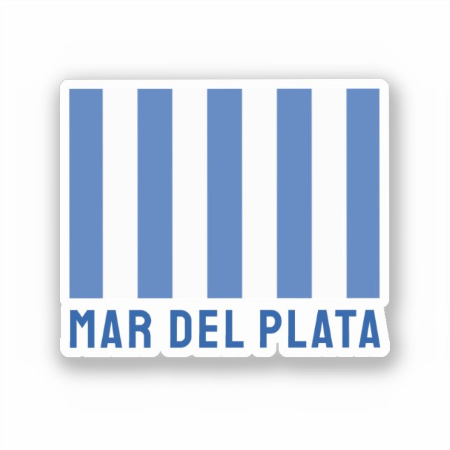 Mar del Plata (Flagge), Argentinien Aufkleber (Vorderseite)