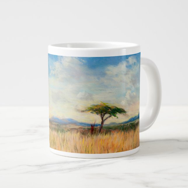 Mara-Landschaft 2012 Jumbo-Tasse (Vorderseite Rechts)