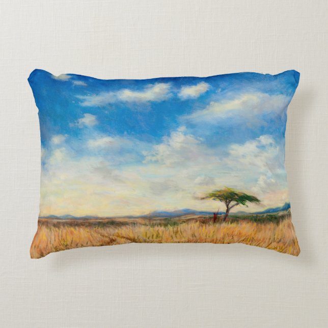 Mara-Landschaft 2012 Zierkissen (Vorderseite)