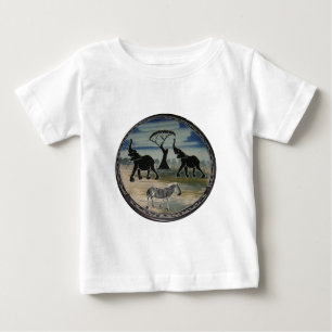 Mara Trompete Ruhm Afrikanischer Elefant Zebra Bek Baby T-shirt