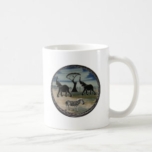 Mara Trompete Ruhm Afrikanischer Elefant Zebra Öl  Kaffeetasse