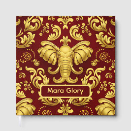 Mara Trumpeting Glory: Crimson & Gold Regal Elepha Gästebuch