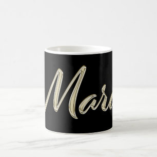 Mara white gold Handwriting Tasse Kaffeetasse