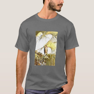 Marabo-Storch in den riesigen Palmblättern. T-Shir T-Shirt