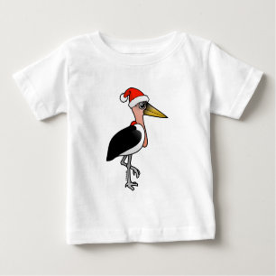 Marabou Stork Santa Baby T-shirt