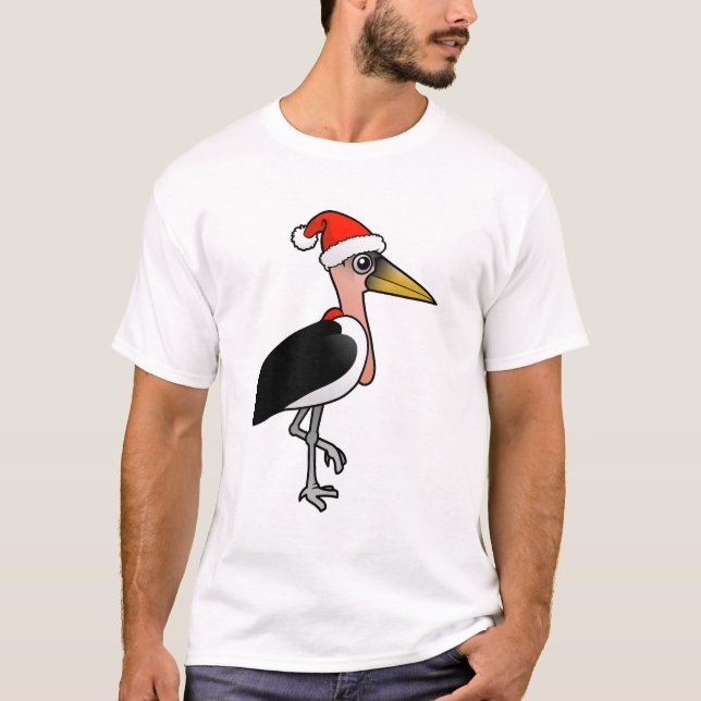 Marabou Stork Santa T-Shirt (Vorderseite)