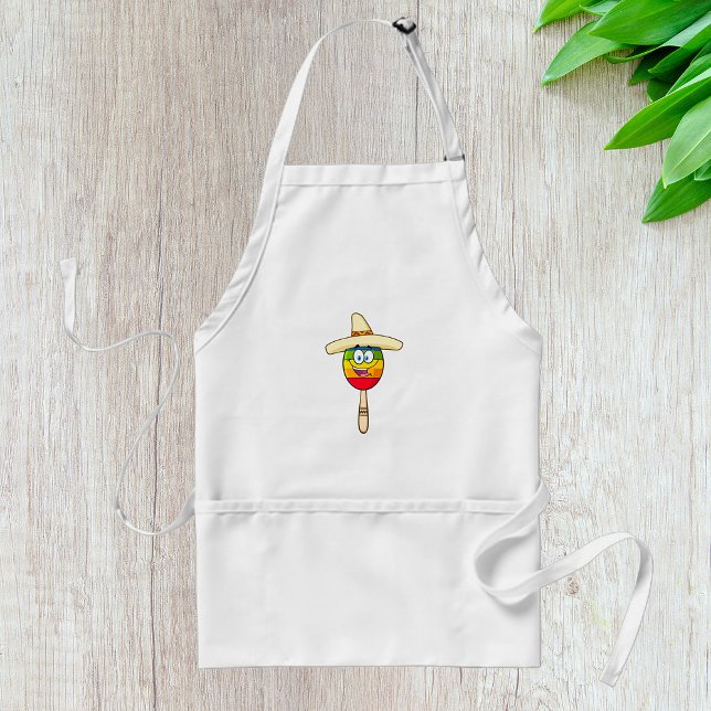 Maraca mit Sombrero Bunte Fiesta Schürze (Von Creator hochgeladen)