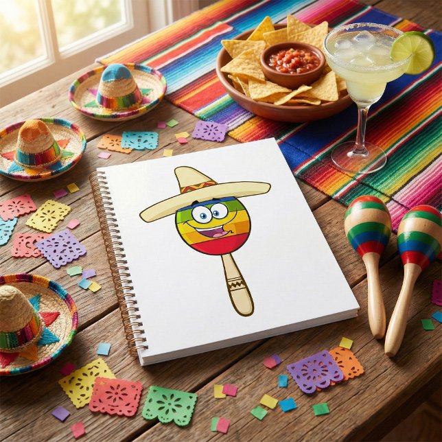 Maraca mit Sombrero Buntes Fest Planer (Von Creator hochgeladen)