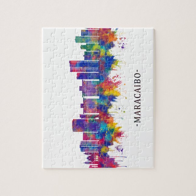 Maracaibo Venezuela Skyline Puzzle (Vertikal)