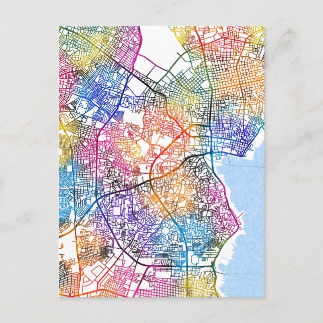 Maracaibo Venezuela - Stadtplan Postkarte (Vorderseite)