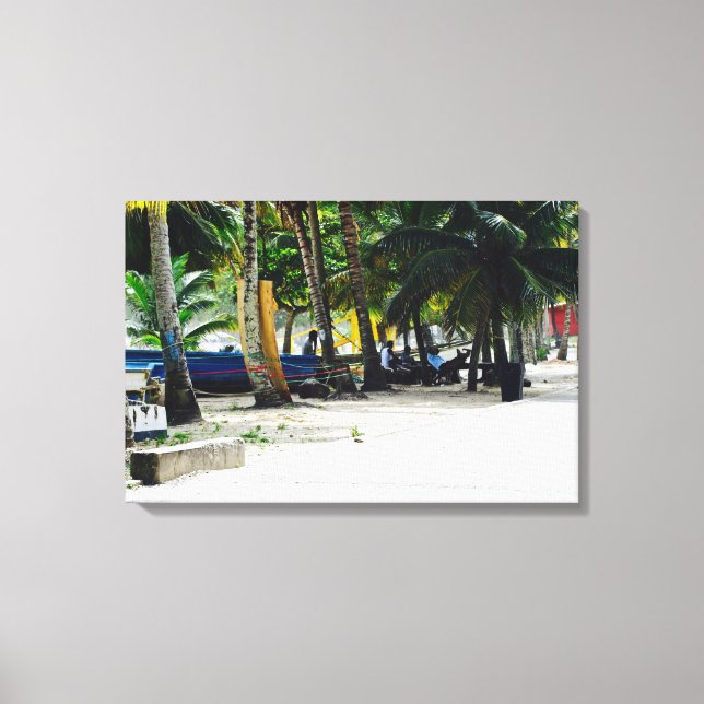 Maracas Beach - Trinidad - Leinwand Art - Pirogues (Vorderseite)
