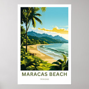 Maracas Beach Trinidad Reisen Print Poster