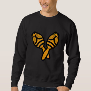 Maracas Bee Mexican Latin Music Fiesta Schlagzeug Sweatshirt