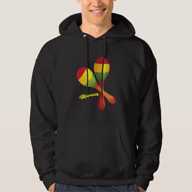 Maracas Schlagzeug Mexicanisch Latin Music Rumba S Hoodie (Vorderseite)