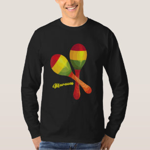 Maracas Schlagzeug Mexicanisch Latin Music Rumba S T-Shirt