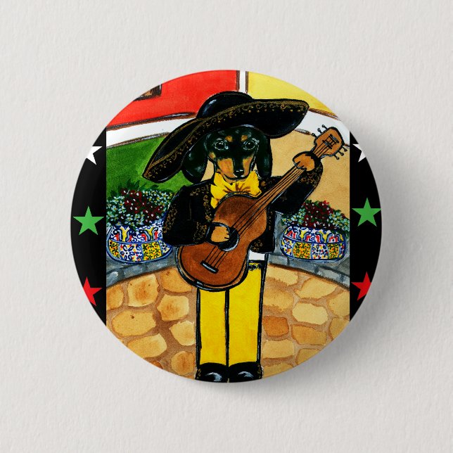 Marachi Dackel Button (Vorderseite)