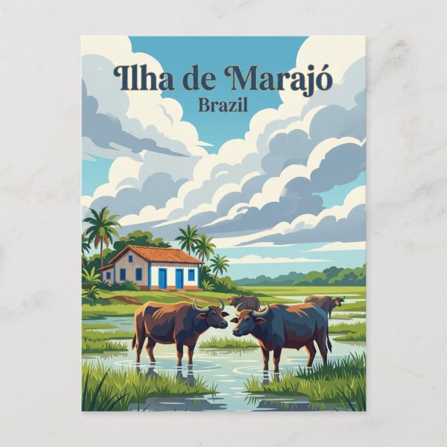Marajó Brasilien Postkarte (Vorderseite)