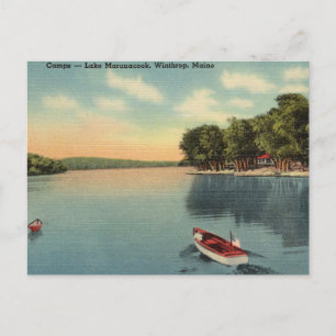 Maranacook-See, Winthrop, Maine Postkarte