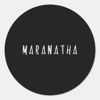 Maranatha Christlich Runder Aufkleber