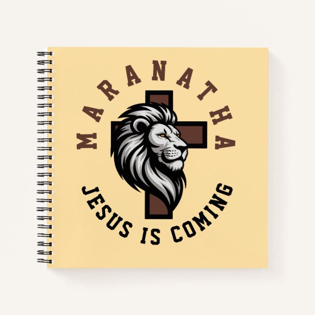 Maranatha Jesus is coming  Notizbuch (Vorderseite)
