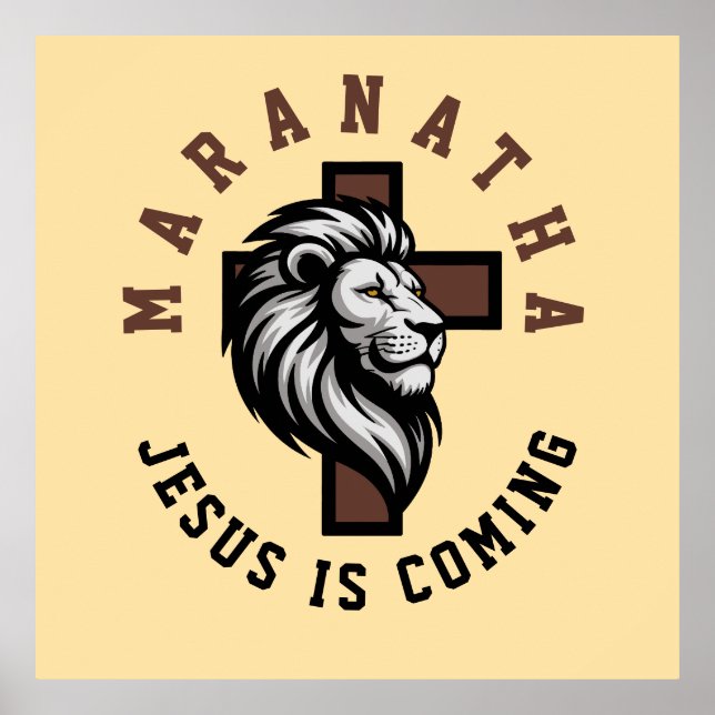 Maranatha Jesus is coming  Poster (Vorne)