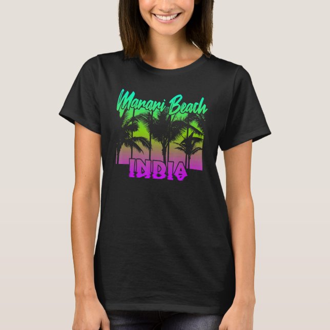 Marari Beach Indien T-Shirt (Vorderseite)
