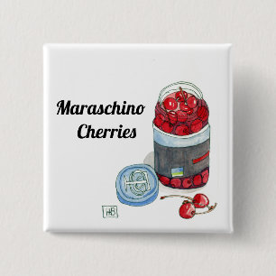 Maraschino Cherries Button