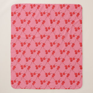 Maraschino-Kirschen Rosa Rot Decke Sherpadecke