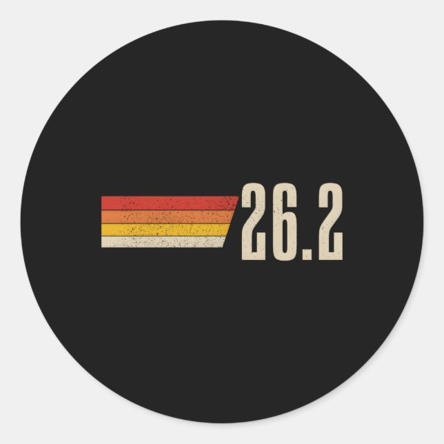 Marathon 262 Miles Marathon Runner Runder Aufkleber (Vorderseite)