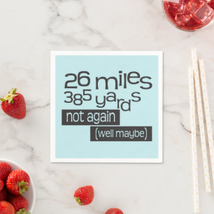 Marathon 26 Meilen 385 Yards - Funny 26,2 Runner Serviette