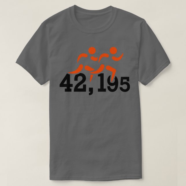 Marathon 42195 Kilomter T-Shirt (Design vorne)