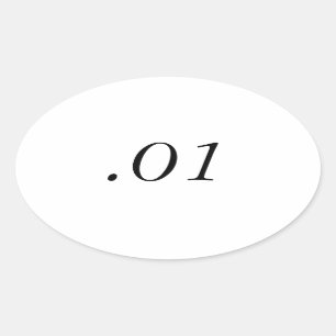 Marathon-Aufkleber Ovaler Aufkleber