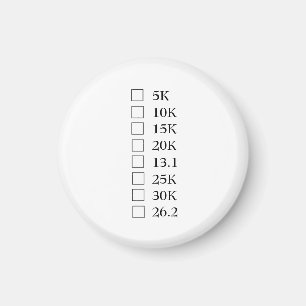 "Marathon-Checklisten-" Magnet