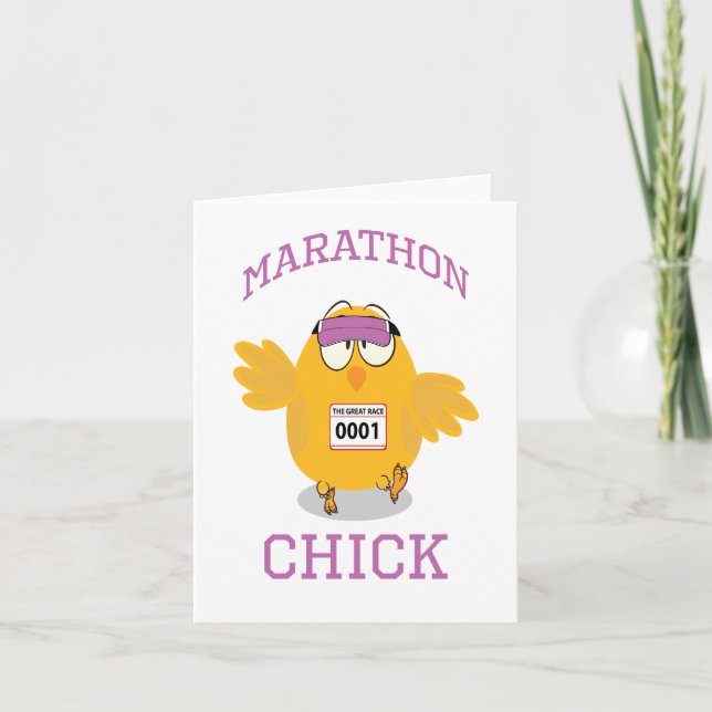 Marathon Chick Karte (Vorderseite)