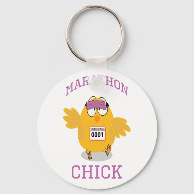 Marathon Chick Schlüsselanhänger (Vorderseite)