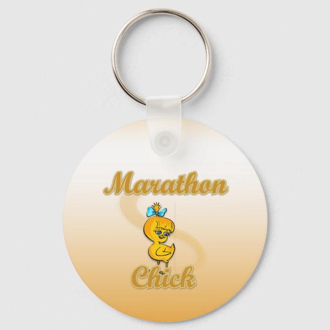 Marathon Chick Schlüsselanhänger (Vorderseite)