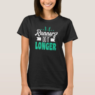 Marathon, der Motif für die Jogger-Rennen führt T-Shirt