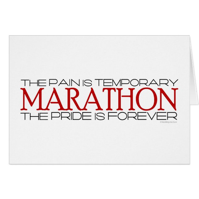 Marathon - der Stolz ist Forever (Vorderseite (Horizontal))
