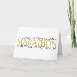 Marathon - Der Stolz ist für immer - Glückwunsch Karte