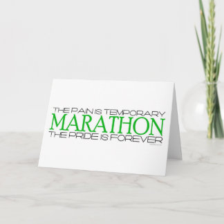 Marathon - Der Stolz ist für immer - Viel Glück Karte