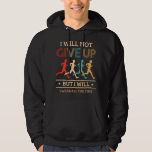 Marathon-Design für Rennfahrer und Jogger Hoodie