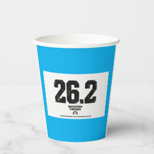 Marathon-Finisher 26,2 Meilen Running-Geschenk Pappbecher