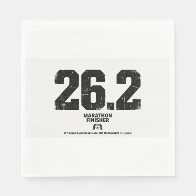 Marathon-Finisher 26,2 Meilen Running-Geschenk  Serviette (Vorderseite)