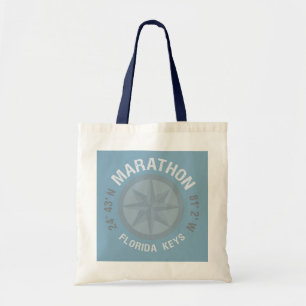 Marathon Florida Keys Nautical Latitude Longitude Tragetasche