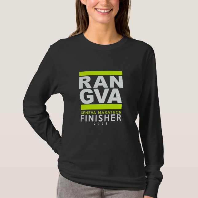 Marathon GENF 2025 Finisher T-Shirt (Vorderseite)